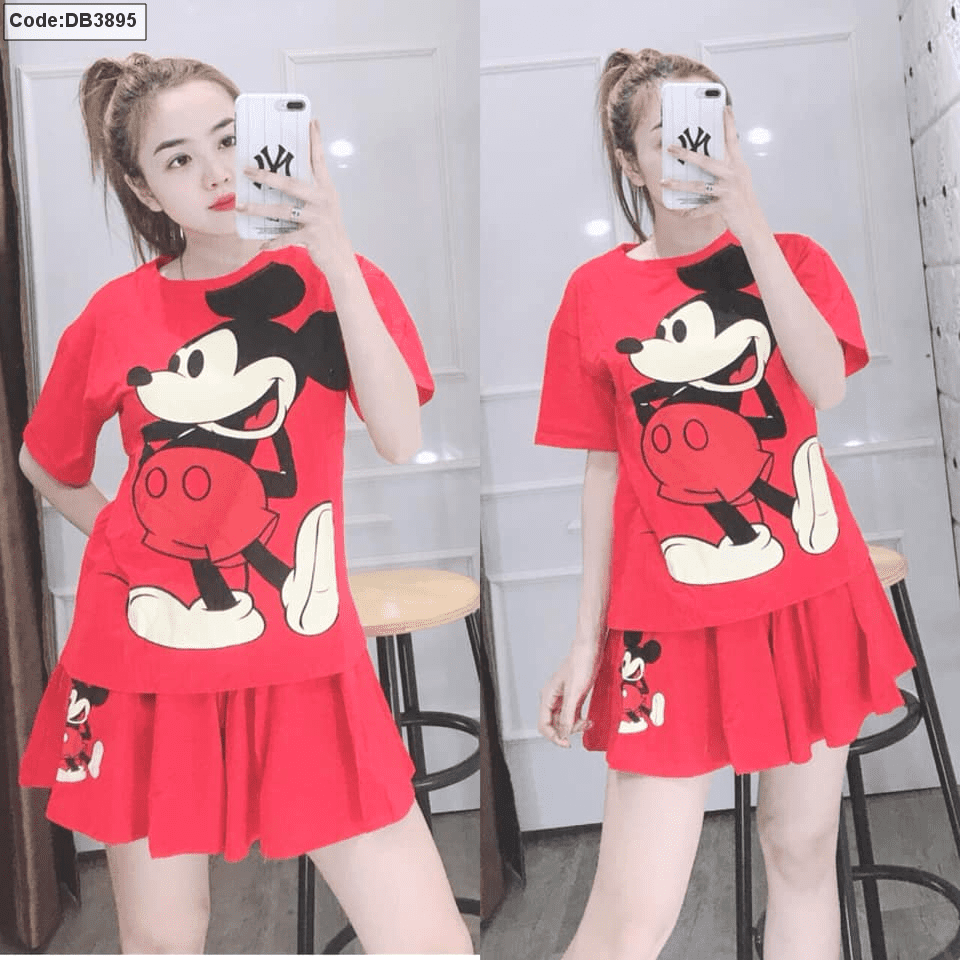 Váy Mickey cho bé gái cực xinh đón hè