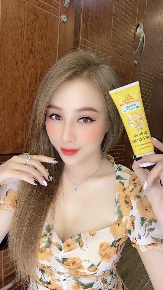 Sữa rửa mặt tinh chất nghệ mật ong Collagen X3 Đông Anh