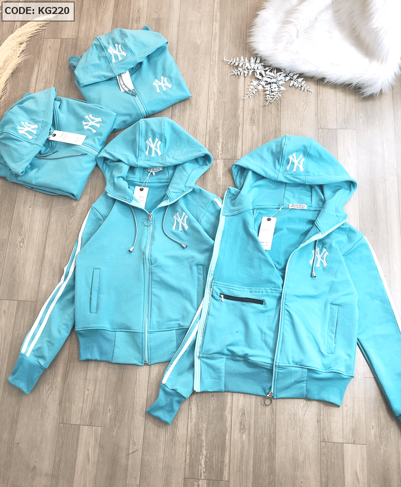 Sỉ áo khoác nữ thêu logo nón và ngực Sỉ áo khoác nữ thêu logo nón và ngực