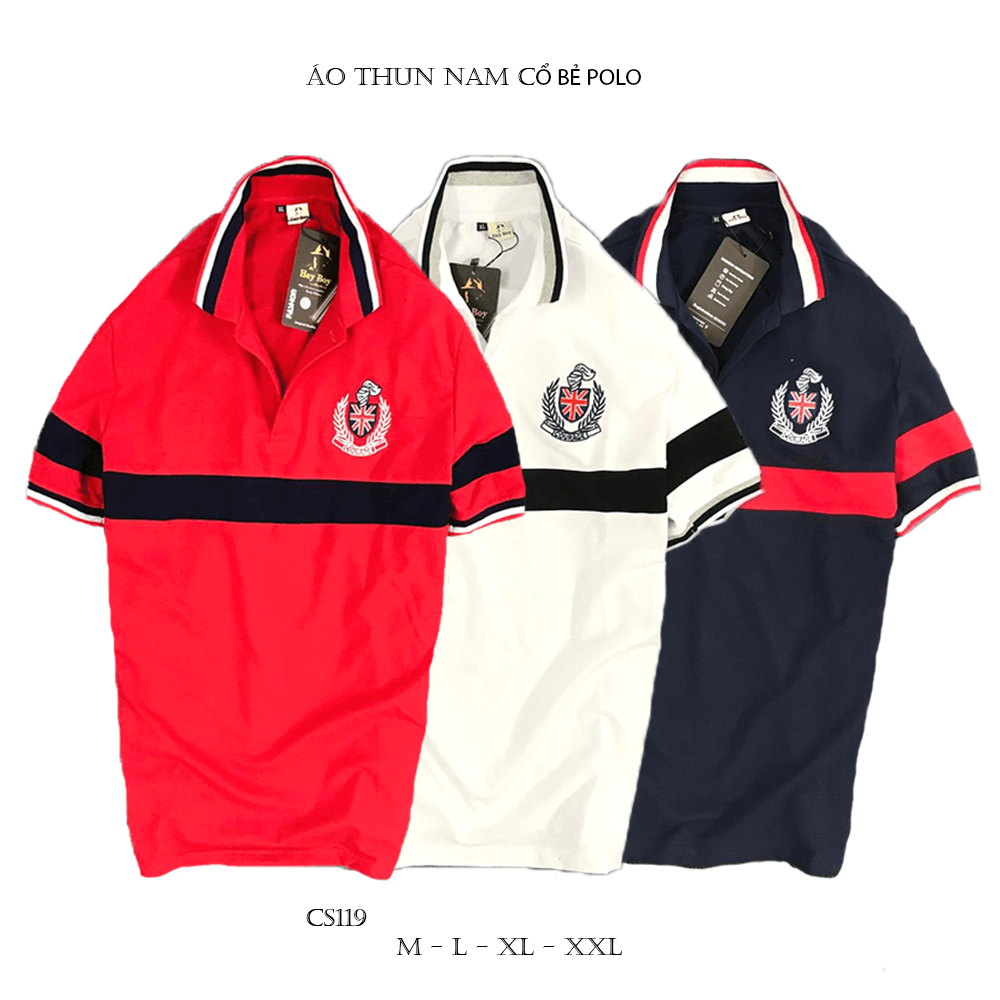 12257-1115590162-46-2.png Áo Thun Nam Có Cổ Vải Cá Sấu Thêu Logo Cổ Phối - CS119