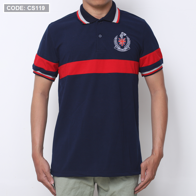 12257-img-1955-2.png Áo Thun Nam Có Cổ Vải Cá Sấu Thêu Logo Cổ Phối - CS119