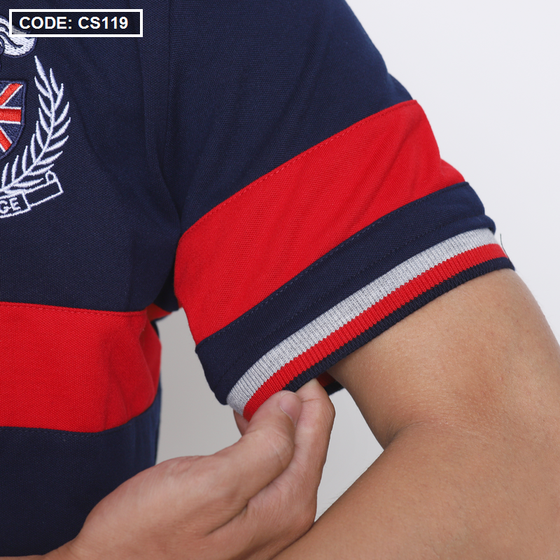 12257-img-1956-2.png Áo Thun Nam Có Cổ Vải Cá Sấu Thêu Logo Cổ Phối - CS119