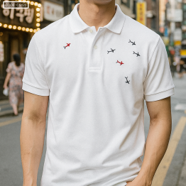 Áo Thun Nam Thêu Cá Mập Cao Cấp (Có Size 3XL) - CS123