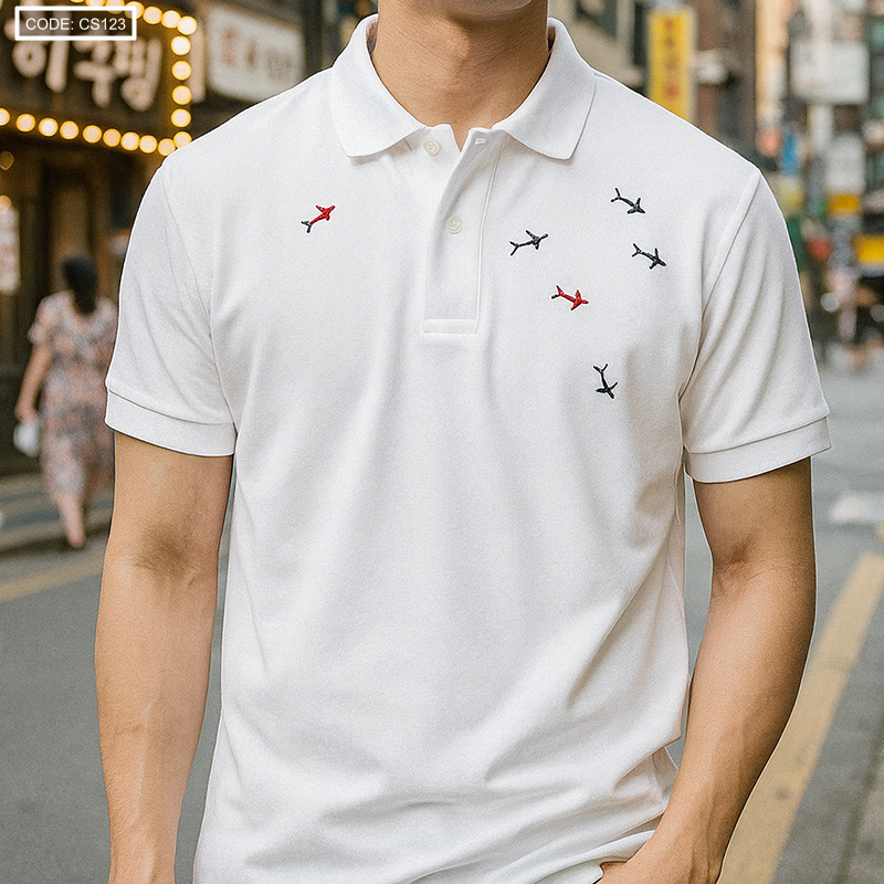 Phân phối áo Thun Nam Thêu Cá Mập Cao Cấp (Có Size 3XL) Phân phối áo Thun Nam Thêu Cá Mập Cao Cấp (Có Size 3XL)