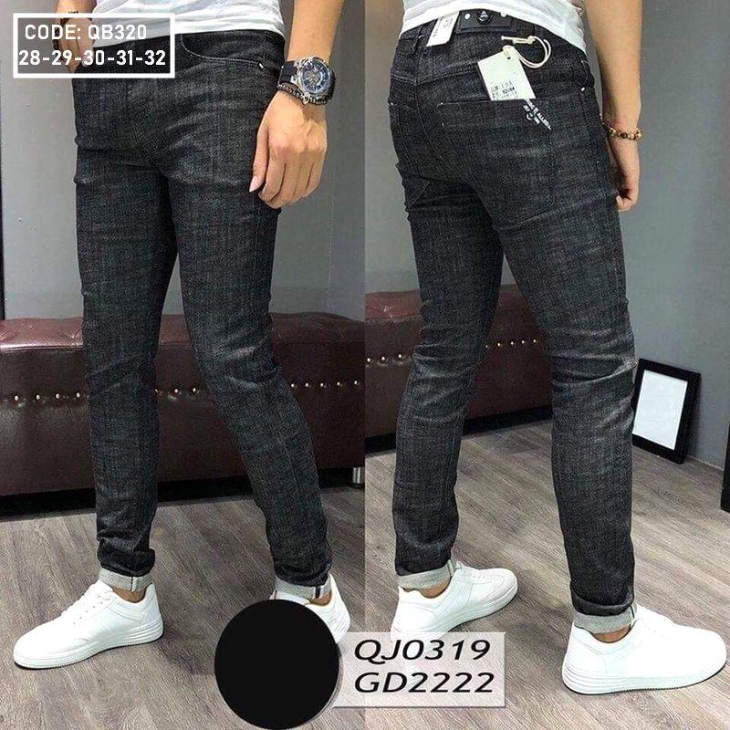 Quần jean dài nam màu đen mờ Quần jean dài nam màu đen mờ