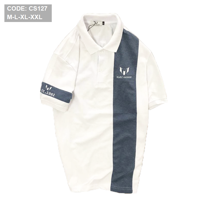 12802-3-1.png Áo Thun Cá Sấu Nam Có Cổ Phối Marc Jasson - CS127
