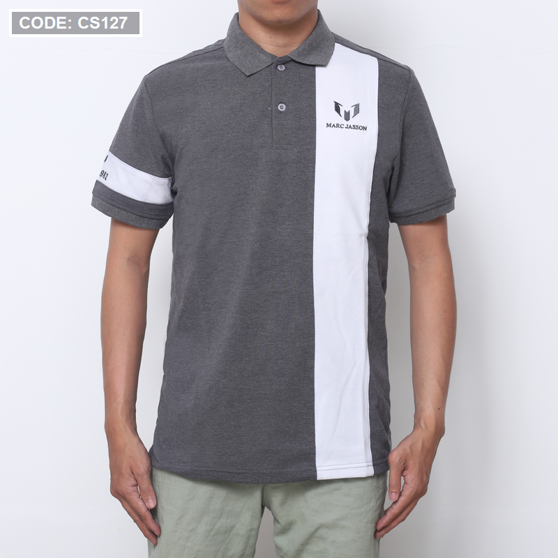 Áo Thun Cá Sấu Nam Có Cổ Phối Marc Jasson Áo Thun Cá Sấu Nam Có Cổ Phối Marc Jasson