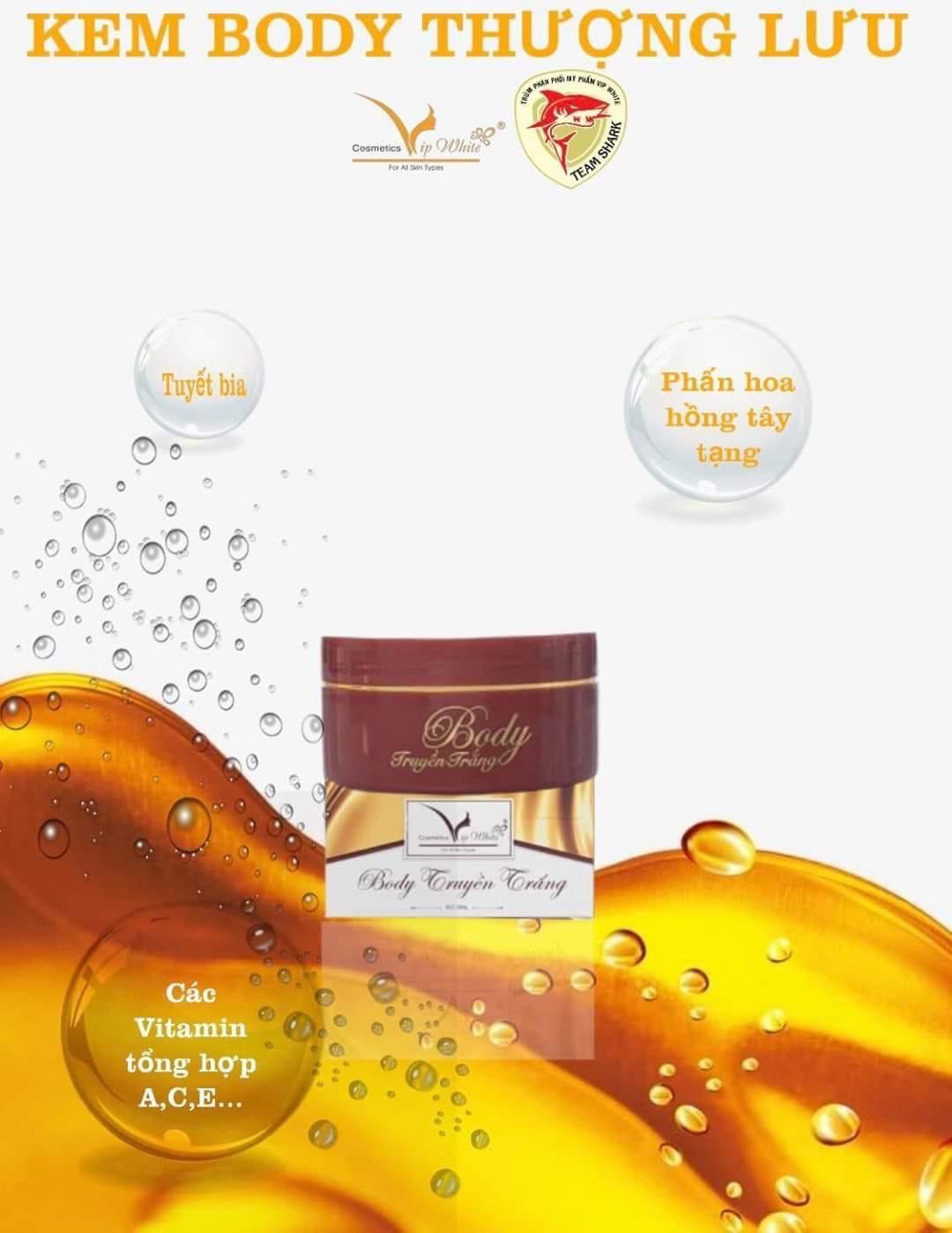 Giá sỉ kem body truyền trắng VIP White thượng lưu