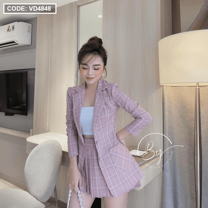 Set áo vest ngắn tay + chân váy voan tơ xòe bồng hàng Quảng Châu | Shopee  Việt Nam