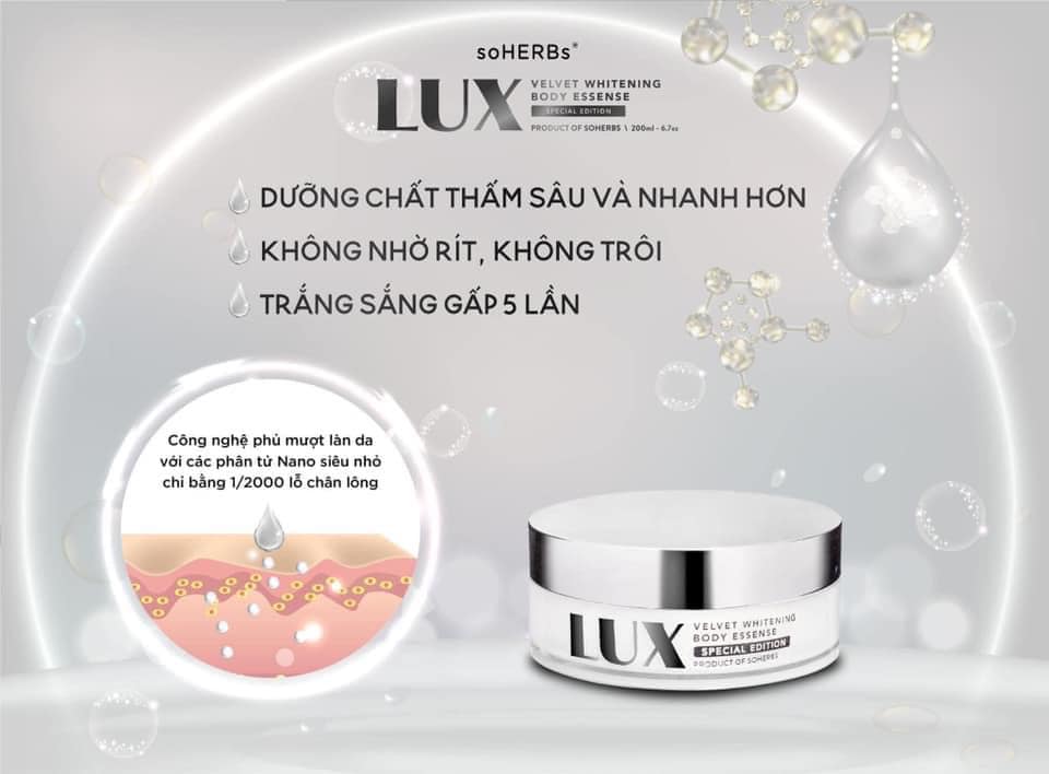 Kem body Lux tinh chất yến tươi chính hãng soHERBs Kem body Lux tinh chất yến tươi chính hãng soHERBs