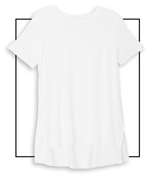 5 kiểu áo thun trắng giúp bạn nữ đẹp hơn mỗi ngày Ảnh in áo phông trắng - \