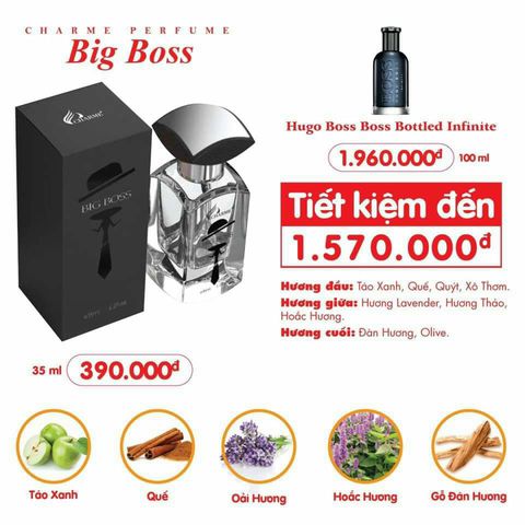 Nguồn hàng sỉ hÀNG CHÍNH HÃNG- Nước hoa Charme Nam Big Boss 35ml