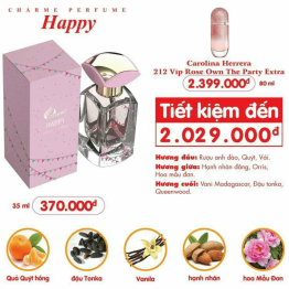 Hàng chính hãng - Nước hoa nữ Charme Happy 35ml