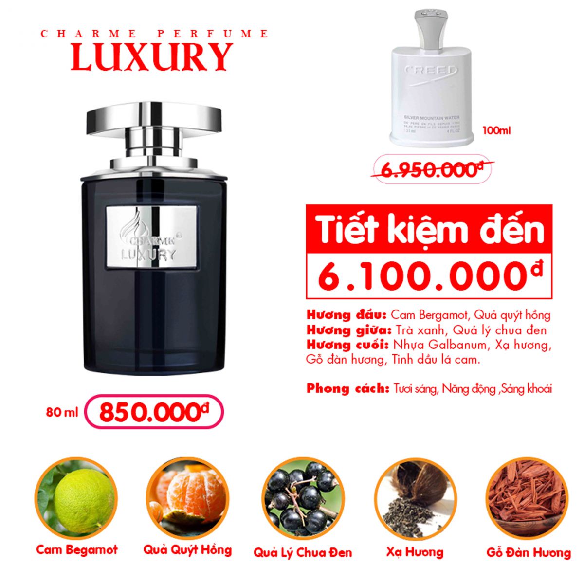 14532-luxery2-7.jpg Nước Hoa Nam Charme Luxury 80ml - 8936194690425