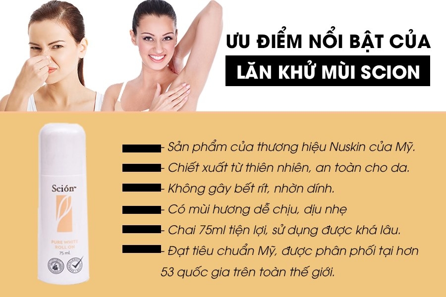 Lăn khử mùi Scion Pure White Roll On Lăn khử mùi Scion Pure White Roll On