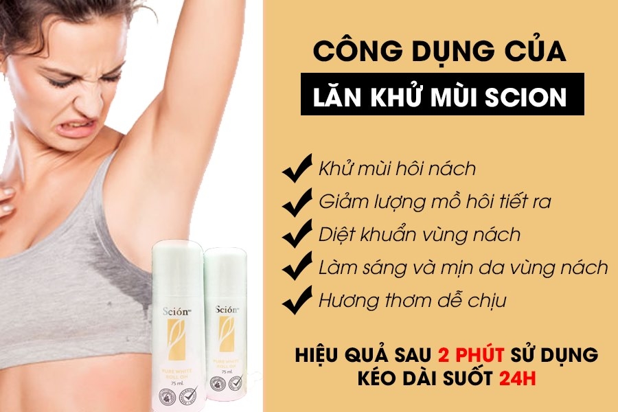 Lăn khử mùi Scion Pure White Roll On Lăn khử mùi Scion Pure White Roll On