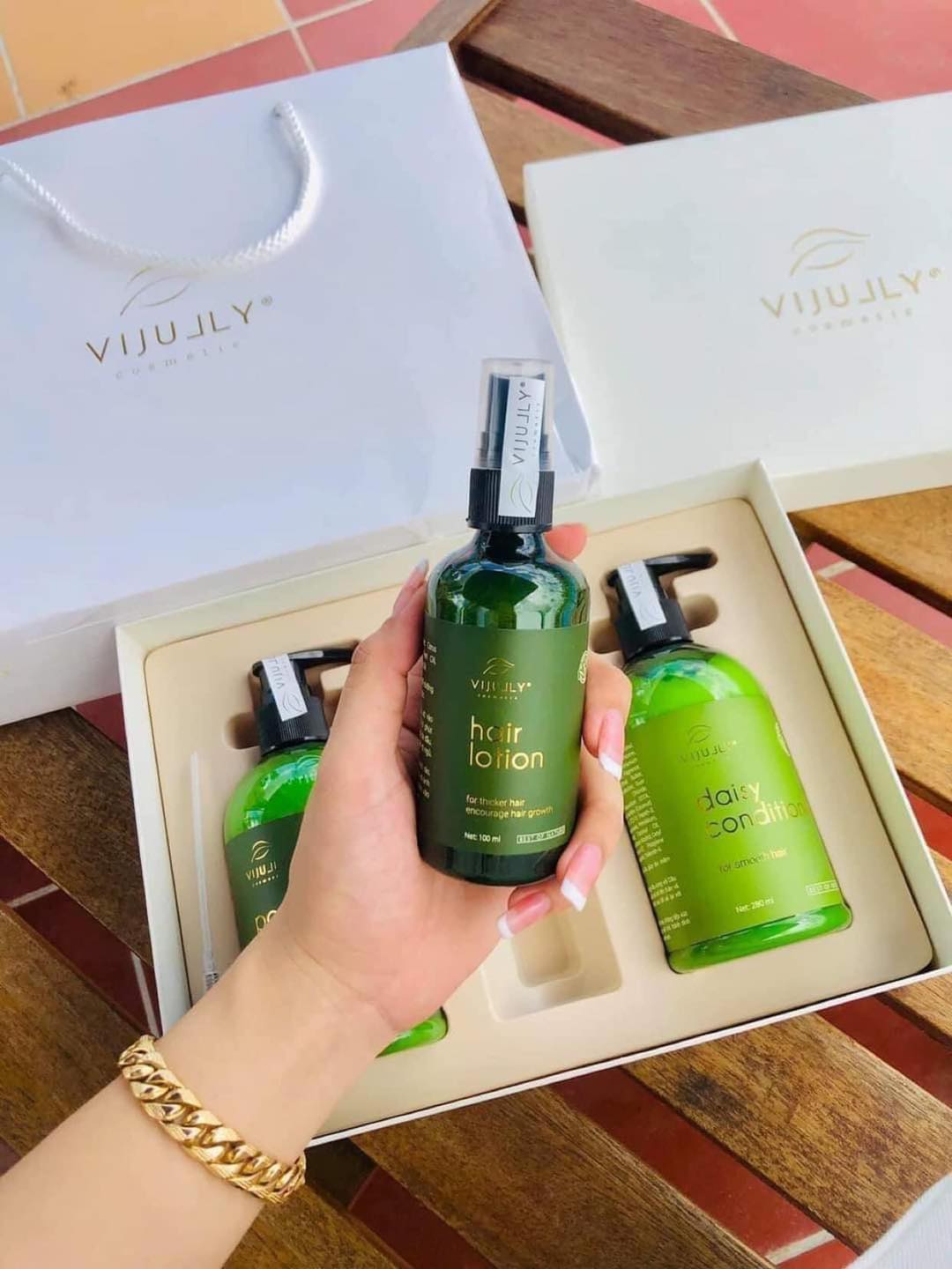 Combo trị rụng tóc tinh dầu bưởi ViJully Combo trị rụng tóc tinh dầu bưởi ViJully