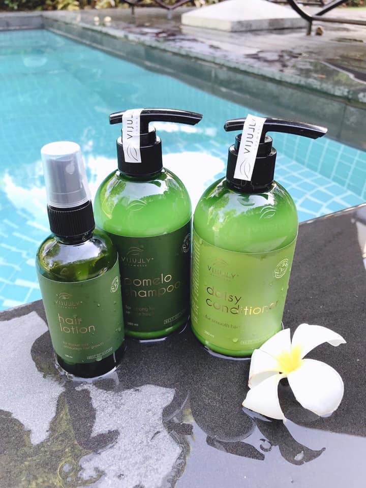 Combo trị rụng tóc tinh dầu bưởi ViJully Combo trị rụng tóc tinh dầu bưởi ViJully