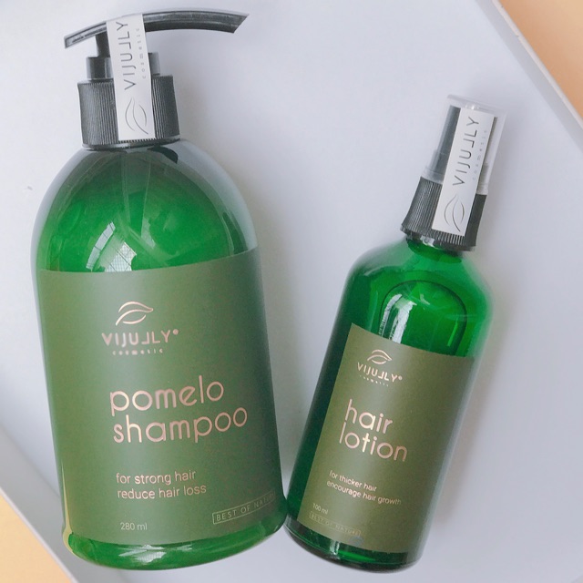 Combo trị rụng tóc tinh dầu bưởi ViJully Combo trị rụng tóc tinh dầu bưởi ViJully