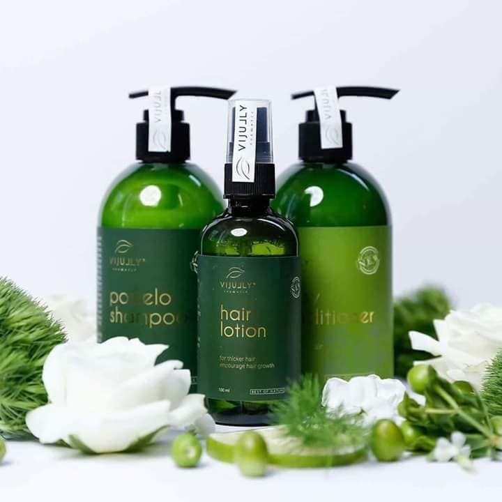 Combo trị rụng tóc tinh dầu bưởi ViJully Combo trị rụng tóc tinh dầu bưởi ViJully