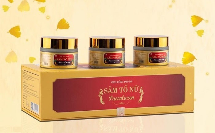 14689-sam-to-nu-1-25.jpg Viên Uống Sâm Tố Nữ Collagen Puecolazen - 8938527095099