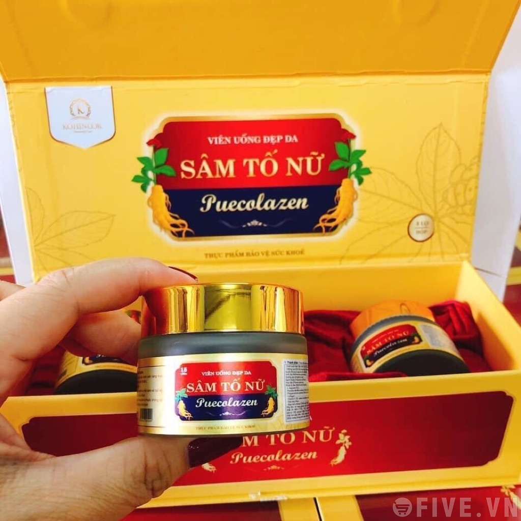14689-sam-to-nu-26.jpg Viên Uống Sâm Tố Nữ Collagen Puecolazen - 8938527095099
