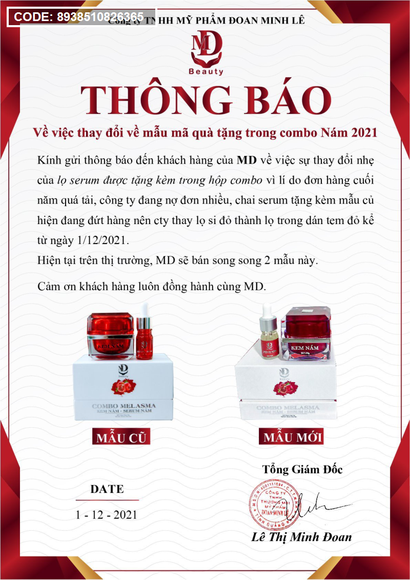 Combo Lựu Đỏ Kem Nám Melasma Và Serum Giảm Nám MD Beauty Combo Lựu Đỏ Kem Nám Melasma Và Serum Giảm Nám MD Beauty
