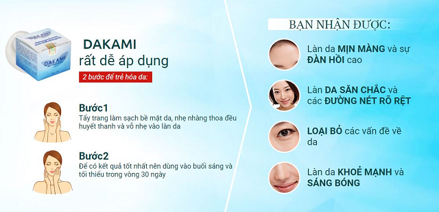 Kem face chống lão hóa Dakami Kem face chống lão hóa Dakami