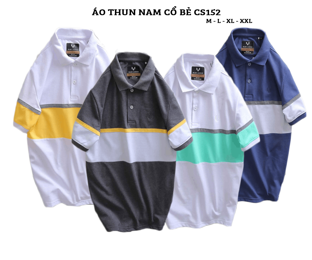 15230-1118207244-66-11.png Áo Thun Nam Có Cổ Tay Ngắn Phối Sọc - CS152