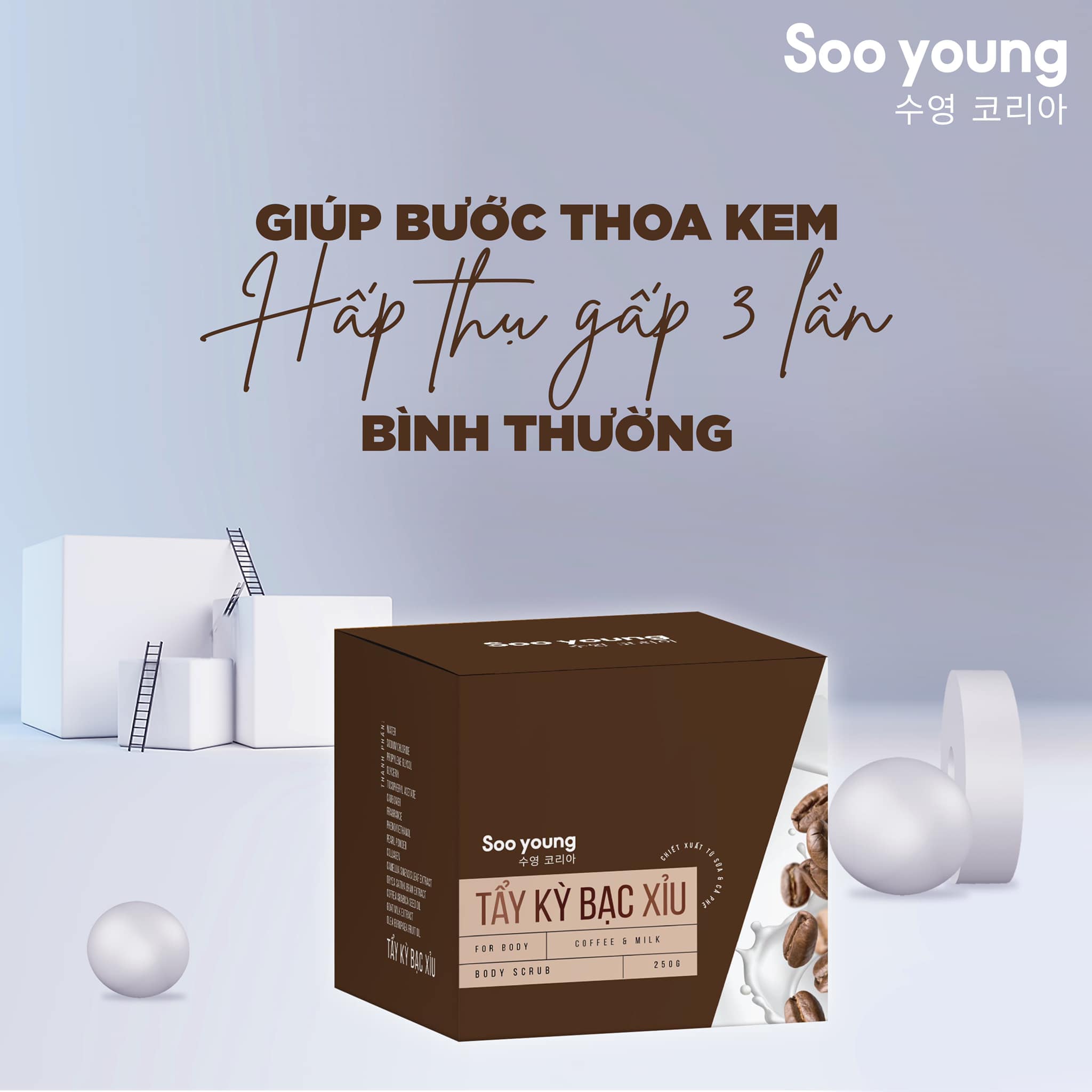 Tẩy kỳ bạc xỉu - Tẩy tế bào chết - Mỹ Phẩm Soo Young Tẩy kỳ bạc xỉu - Tẩy tế bào chết - Mỹ Phẩm Soo Young