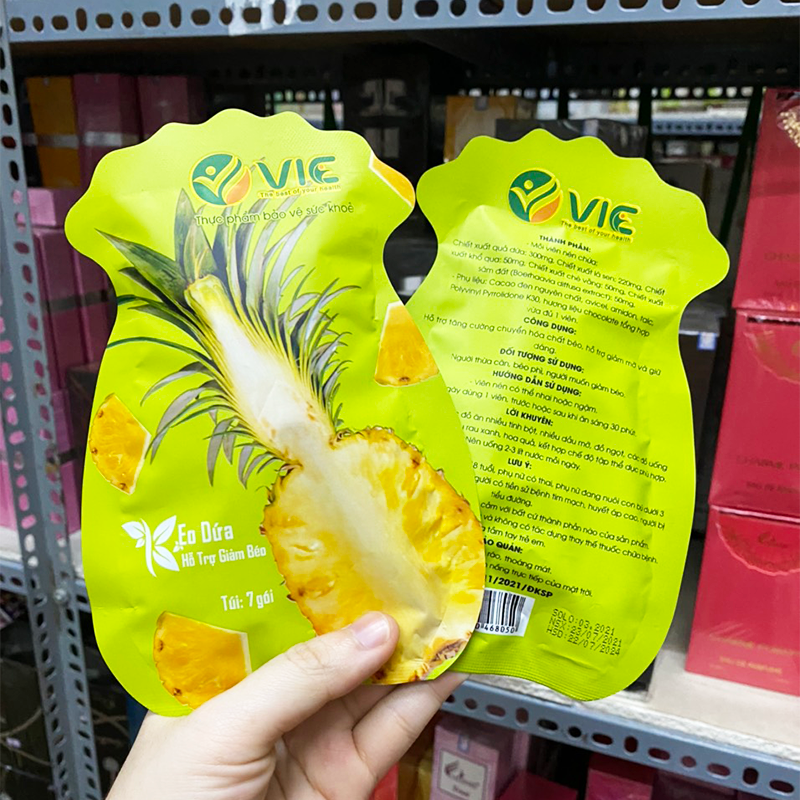 Nguồn sỉ kẹo dứa giảm cân 7 viên Vic chính hãng Kẹo dứa giảm cân 7 viên Vic chính hãng