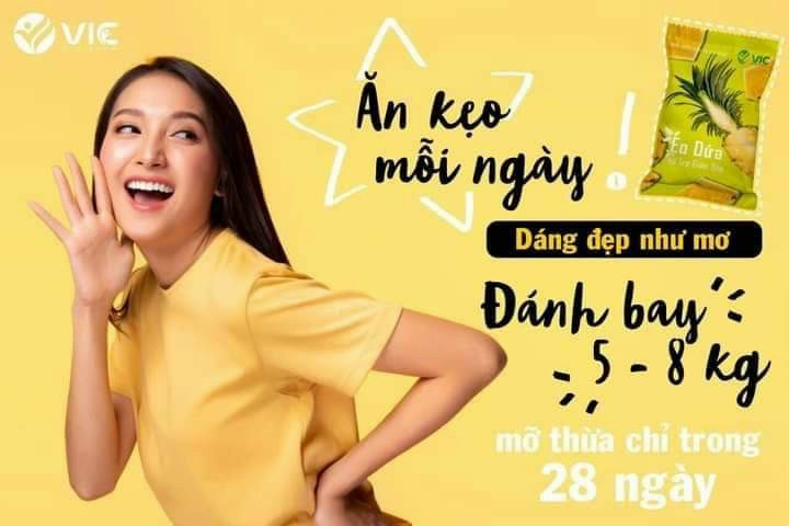 Nguồn sỉ kẹo dứa giảm cân 7 viên Vic chính hãng Kẹo dứa giảm cân 7 viên Vic chính hãng