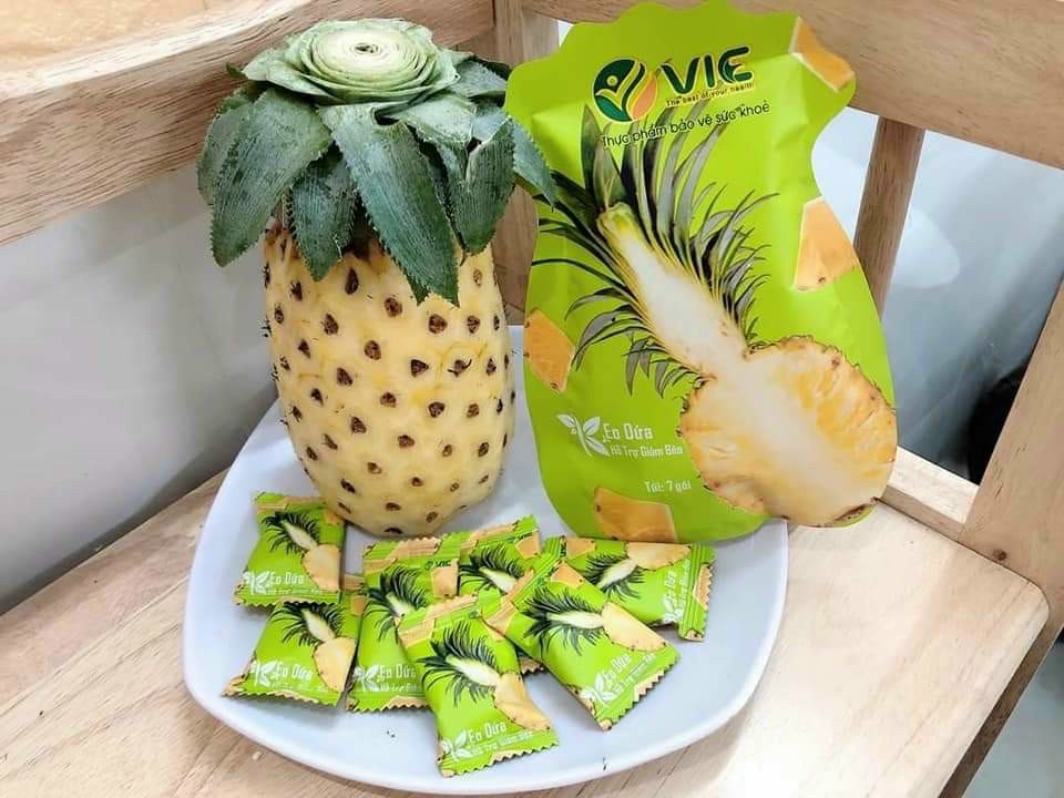 Nguồn sỉ kẹo dứa giảm cân 7 viên Vic chính hãng Kẹo dứa giảm cân 7 viên Vic chính hãng