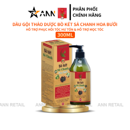 Dầu Gội Thảo Dược Bồ Kết Sả Chanh Hoa Bưởi Hỗ Trợ Mọc Tóc 300ml - 8936101598998