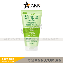Sữa Rửa Mặt Simple Kind To Skin Refreshing Facial Wash Ge 150ml - 5011451103863
