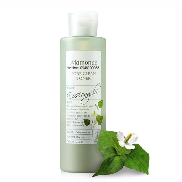 Nước hoa hồng diếp cá Mamonde kiểm soát nhờn cho da dầu 250ml Nước hoa hồng diếp cá Mamonde kiểm soát nhờn cho da dầu 250ml