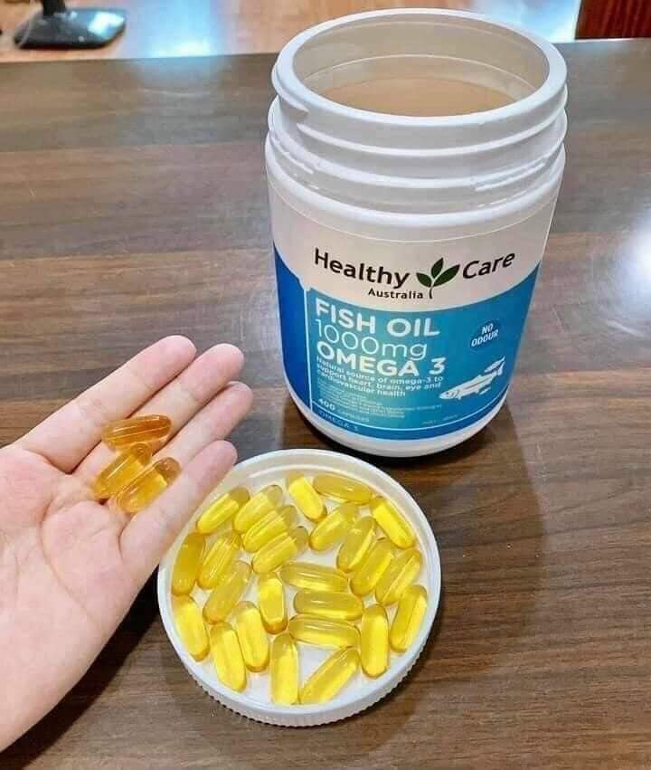 Phân phối viên uống dầu cá Omega-3 1000mg 400 viên Healthy Care của Úc chính hãng Viên uống dầu cá Omega-3 1000mg 400 viên Healthy Care của Úc chính hãng