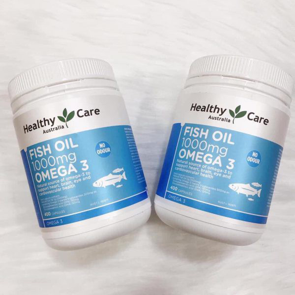 Phân phối viên uống dầu cá Omega-3 1000mg 400 viên Healthy Care của Úc chính hãng Viên uống dầu cá Omega-3 1000mg 400 viên Healthy Care của Úc chính hãng