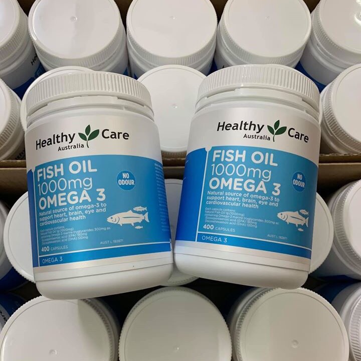Phân phối viên uống dầu cá Omega-3 1000mg 400 viên Healthy Care của Úc chính hãng Viên uống dầu cá Omega-3 1000mg 400 viên Healthy Care của Úc chính hãng