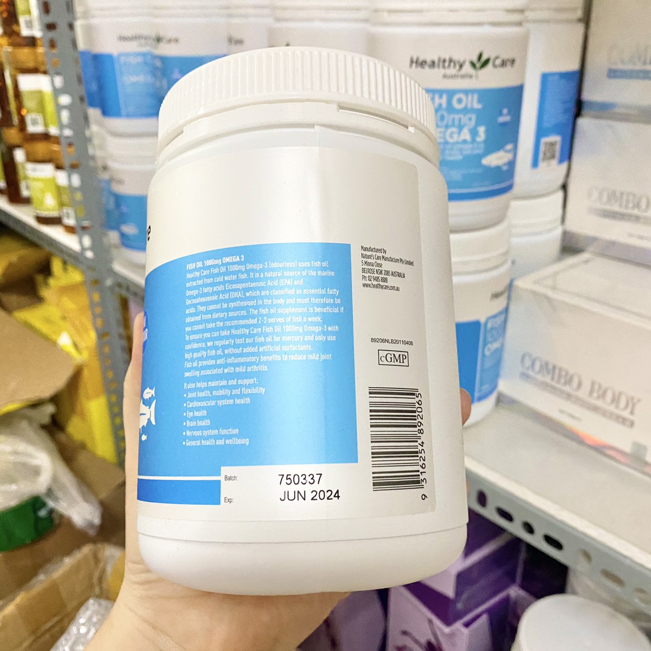 Phân phối viên uống dầu cá Omega-3 1000mg 400 viên Healthy Care của Úc chính hãng Viên uống dầu cá Omega-3 1000mg 400 viên Healthy Care của Úc chính hãng