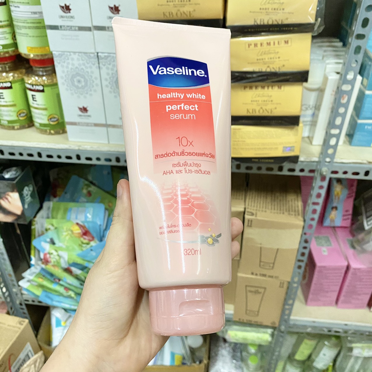 Sữa dưỡng thể Vaseline 10x Healthy White Perfect Serum Thái Lan chính hãng Sữa dưỡng thể Vaseline 10x Healthy White Perfect Serum Thái Lan chính hãng