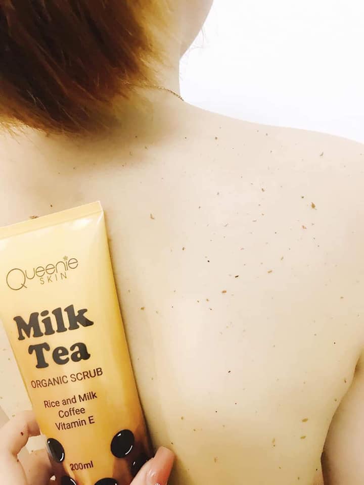 Tẩy tế bào chết Milk Tea Organic Scrub Queenie Skin chính hãng Tẩy tế bào chết Milk Tea Organic Scrub Queenie Skin chính hãng