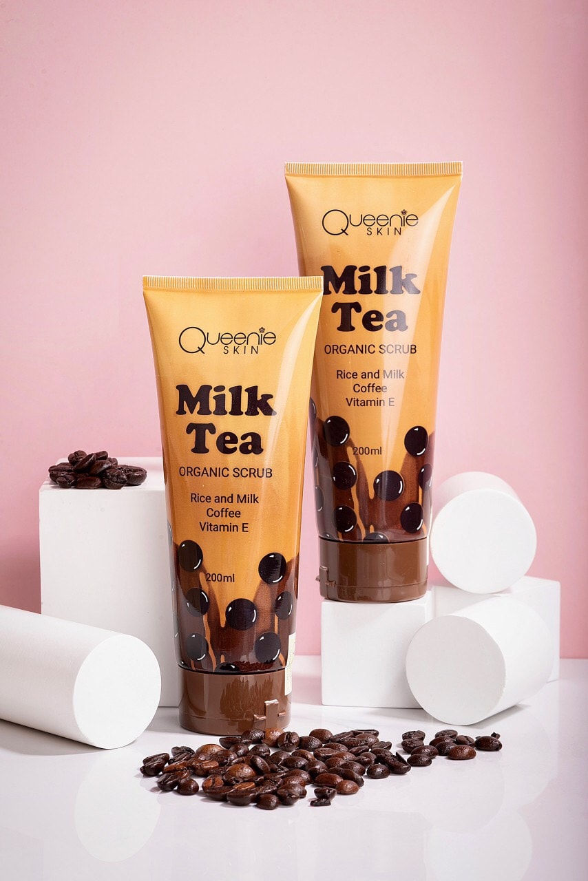 Tẩy tế bào chết Milk Tea Organic Scrub Queenie Skin chính hãng Tẩy tế bào chết Milk Tea Organic Scrub Queenie Skin chính hãng