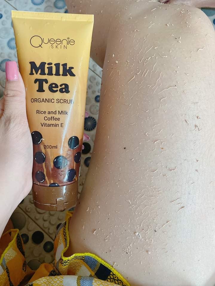 Tẩy tế bào chết Milk Tea Organic Scrub Queenie Skin chính hãng Tẩy tế bào chết Milk Tea Organic Scrub Queenie Skin chính hãng