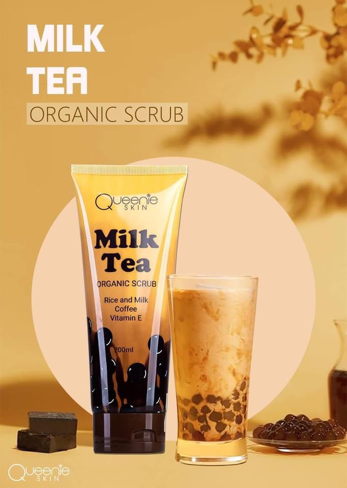 Tẩy tế bào chết Milk Tea Organic Scrub Queenie Skin chính hãng Tẩy tế bào chết Milk Tea Organic Scrub Queenie Skin chính hãng