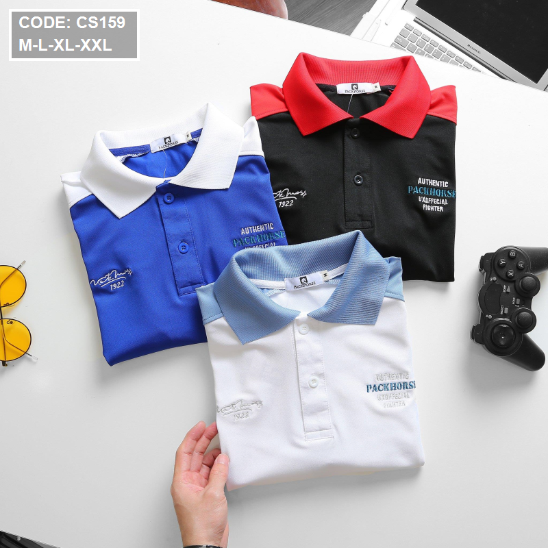 15731-z2944456834283-4999f6b4a14368712136a080536e9600-9.png Áo Thun Nam Cá Sấu Poly Cổ Bẻ Ghép Vải Thêu Chữ - CS159