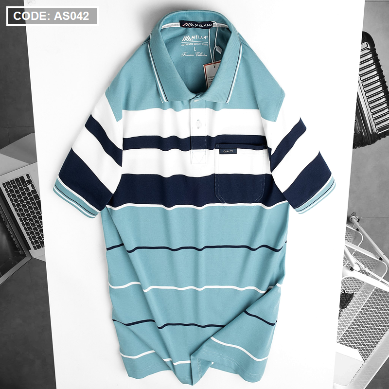 15824-z3040862615230-bb96736105149919d45693d625849327-4.png Áo Thun Sọc Nam Trung Niên Cổ Bẻ Có Túi - AS042