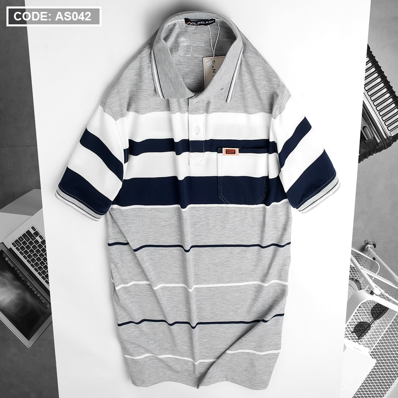 15824-z3040862645246-104ed958eba649355c05432aa382541d-4.png Áo Thun Sọc Nam Trung Niên Cổ Bẻ Có Túi - AS042