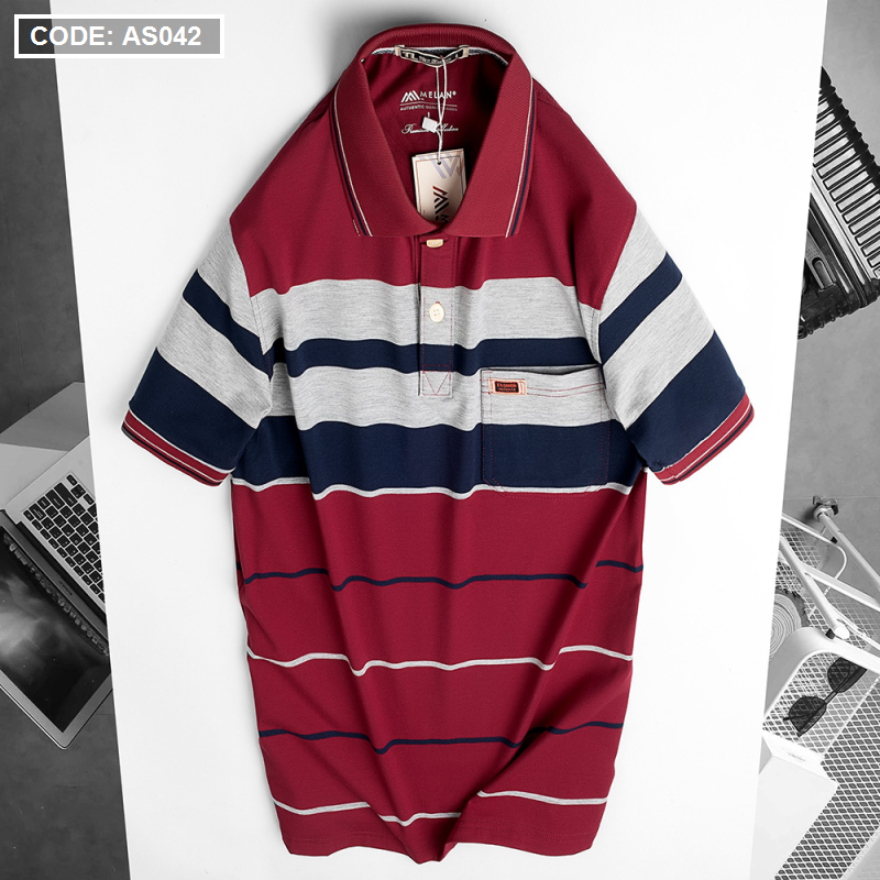15824-z3060211809792-68dee69f20784a274843b74f68152c49-5.png Áo Thun Sọc Nam Trung Niên Cổ Bẻ Có Túi - AS042