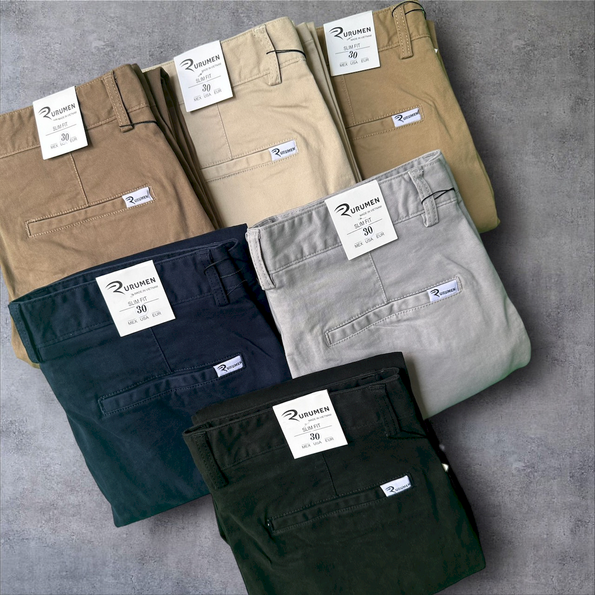 15846_z5363103481890-6306d0364d281a867aea67002981f777_20240420031640-9.png Quần Kaki Dài Nam Rurumen Cao Cấp - QB381